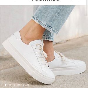 Soludos Ibiza classic leather sneaker. BRAND NEW in the box